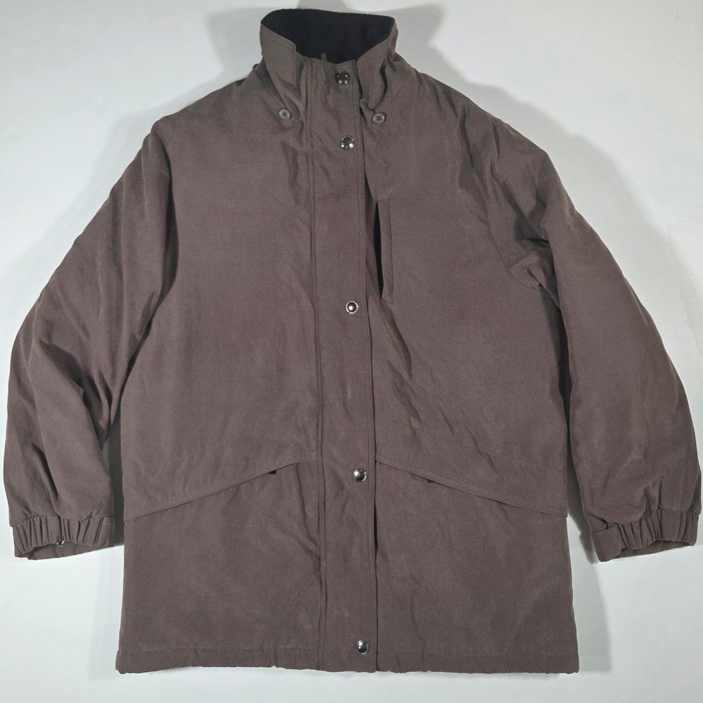 Forecaster of Boston Mens Brown Insulated Full Zip Jacket Medium